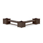 POLYWOOD 60" Country Living L- Shaped Planter Bench Corner Set - Large — Kona