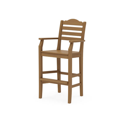 POLYWOOD Savannah Bar Arm Chair — Natural