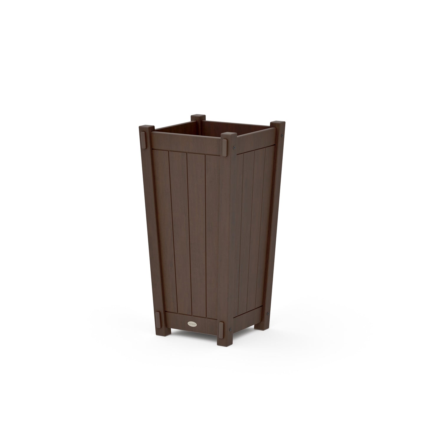 POLYWOOD Vineyard Tapered Square Planter Box — Kona