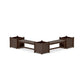 POLYWOOD 48" Vineyard L- Shaped Planter Bench Corner Set - Large — Kona