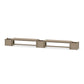 POLYWOOD 60" Country Living Straight Double Planter Bench Set — Vintage Sahara