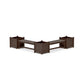 POLYWOOD 48" Country Living L- Shaped Planter Bench Corner Set - Large — Kona