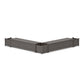 POLYWOOD 72" Vineyard L- Shaped Planter Storage Bench Corner Set — Driftwood
