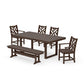 POLYWOOD Chippendale 6-Piece Dining Set with Bench — Kona