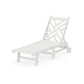 POLYWOOD Chippendale Chaise with Wheels — White