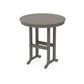 POLYWOOD 36" Round Farmhouse Counter Table — Driftwood