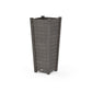 POLYWOOD Nautical Tapered Square Tall Planter Box — Driftwood