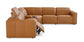 Bassett - Club Level - Airy Leather Power Reclining Sectional