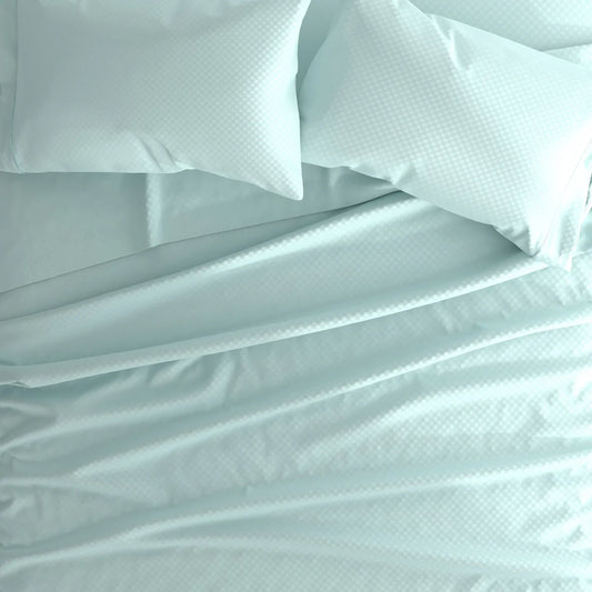 Checkered Embossed 4-Piece Sheet Set