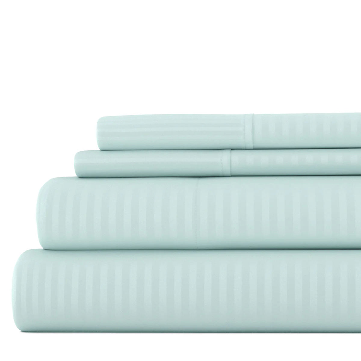 Stripes Embossed 4-Piece Sheet Set