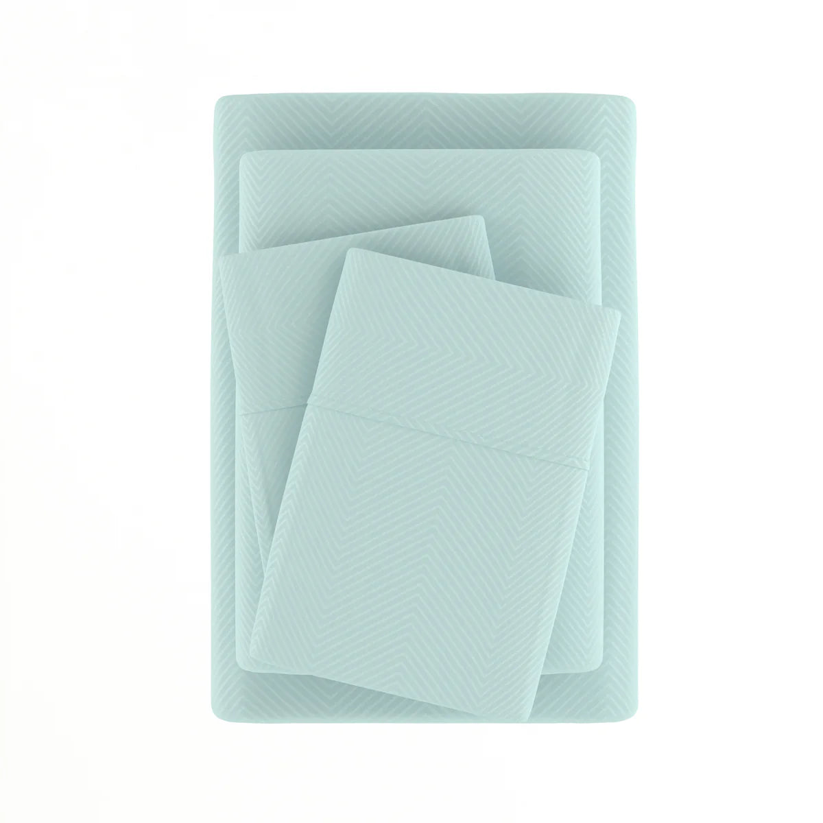 Chevron Embossed 4-Piece Sheet Set