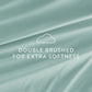 6-Piece Double Brushed Solid Sheet Set