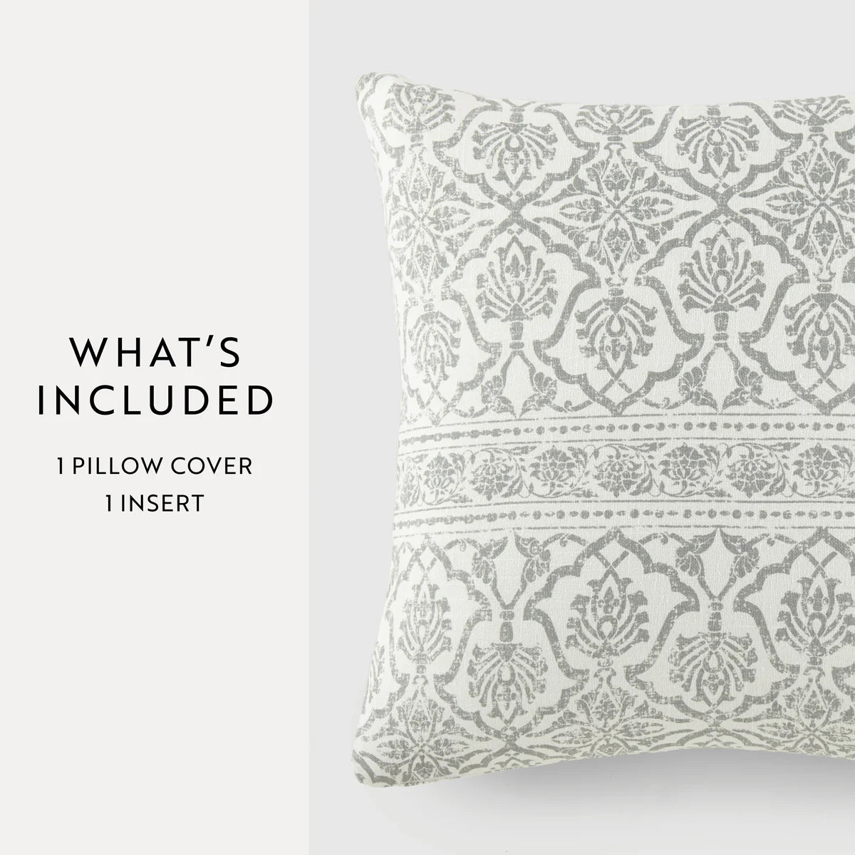 Antique Floral Elegant Cotton Decor Throw Pillow Cover
