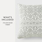 Antique Floral Elegant Cotton Decor Throw Pillow Cover