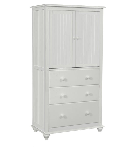 Cottage - Armoire w/ 3 Drawers in White