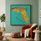 Gallery Art - Florida Map
