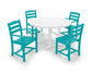 Polywood - La Casa Café 5-Piece Round Farmhouse Dining Set - FREE SHIPPING