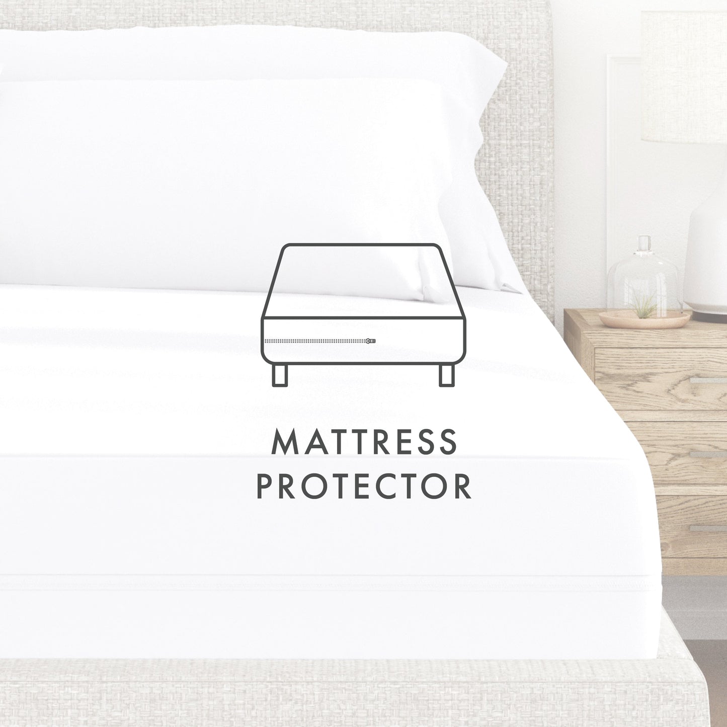 Zipper Enclosed Bed Bug Mattress Protector