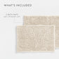 Ultra-Plush Bath Mat, Soft and Absorbent Chenille with Anti-Skid Rubber Backing