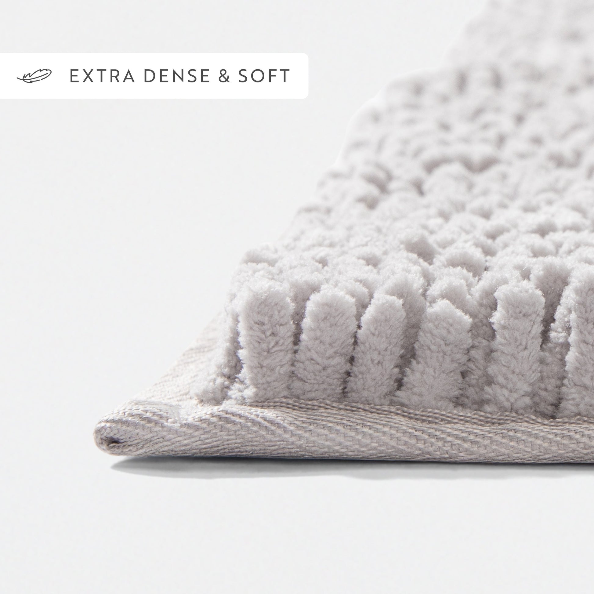 Ultra-Plush Bath Mat, Soft and Absorbent Chenille with Anti-Skid Rubber Backing