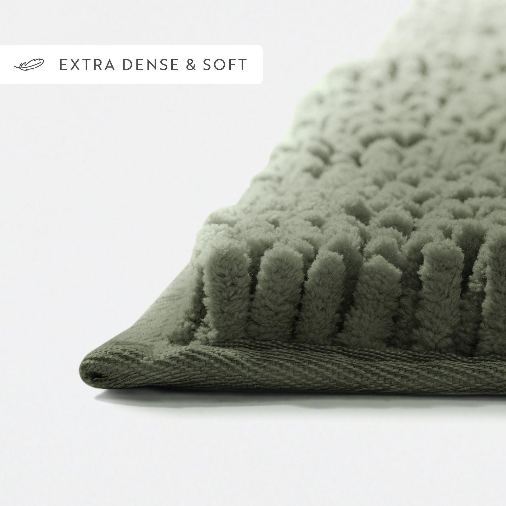 Ultra-Plush Bath Mat, Soft and Absorbent Chenille with Anti-Skid Rubber Backing