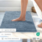 Ultra-Plush Bath Mat, Soft and Absorbent Chenille with Anti-Skid Rubber Backing