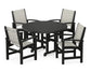 Polywood - Coastal 5-Piece Round Farmhouse Dining Set - FREE SHIPPING