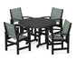 Polywood - Coastal 5-Piece Round Farmhouse Dining Set - FREE SHIPPING