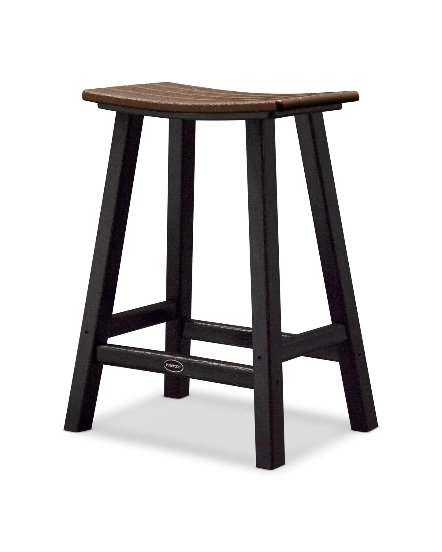 Polywood - Contempo 24" Saddle Counter Stool - FREE SHIPPING