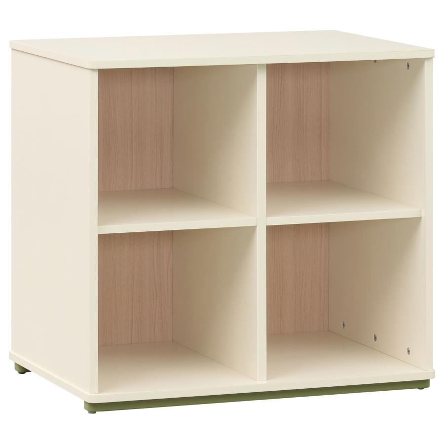 Evren Twin Storage Loft Bed 4-piece Set with Bookcases Tri-Tone