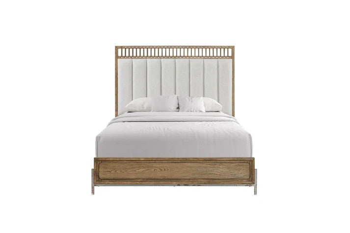 Elure - Upholstered & Strap Panel Bed Queen