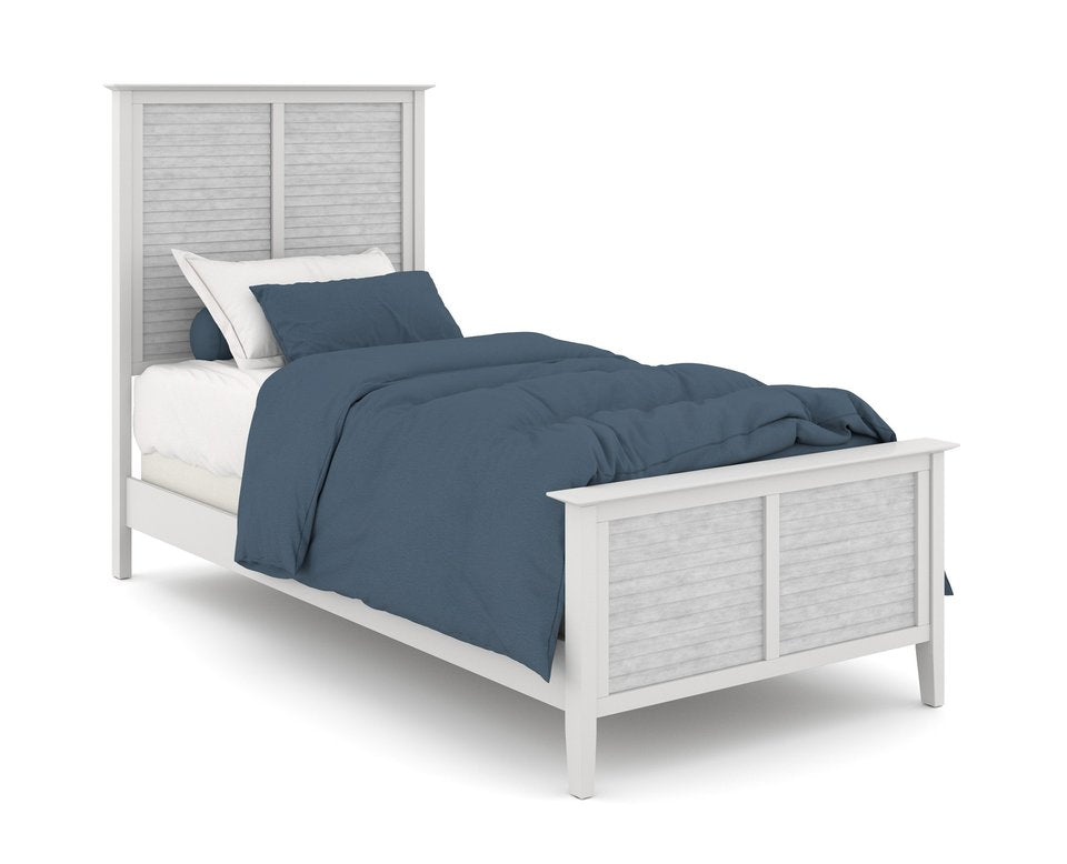 Tykes - High Tide 90° Full Bed in Chalk & White