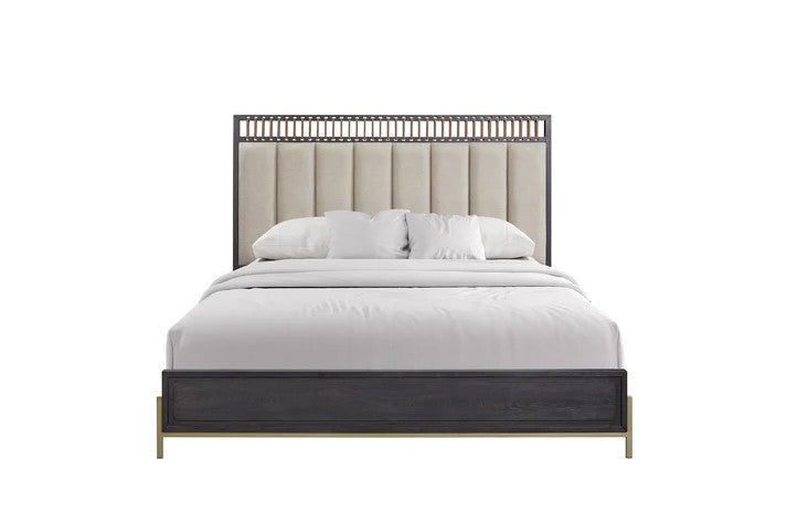 Elure - Upholstered & Strap Panel Bed King