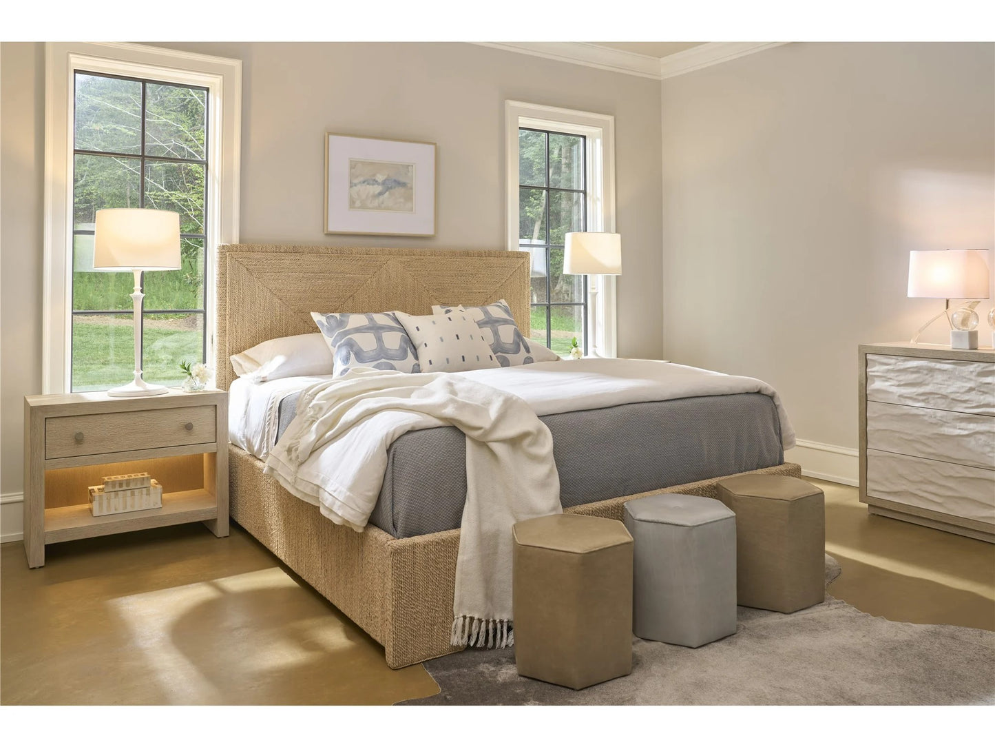 Universal - Oasis-Coastal Living Home Abaca Woven Bed King