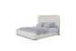 Trilogy - Toffee & White Sand Upholstered Bed Queen