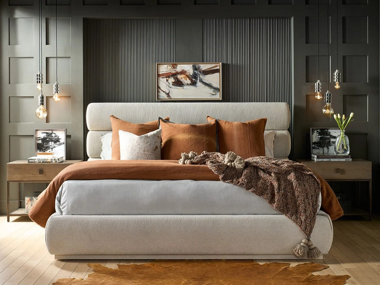 Universal - Mist & Veil-Modern Horizon Bed Queen