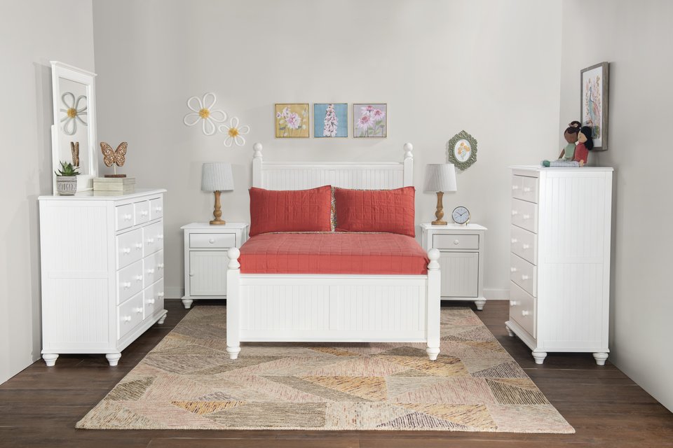 Tykes - Cottage Twin Bed in White