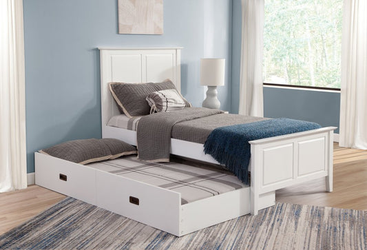 Tykes - Lancaster Twin Trundle Bed in White