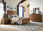 Farmhouse Chic - Queen Bed in Bourbon Oak