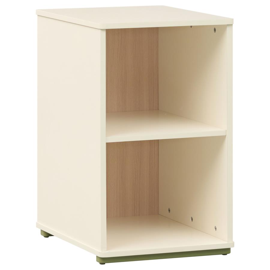 Evren Twin Storage Loft Bed 4-piece Set with Bookcases Tri-Tone