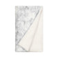 Faux Fur Light Gray Tie Dye Throw Blanket