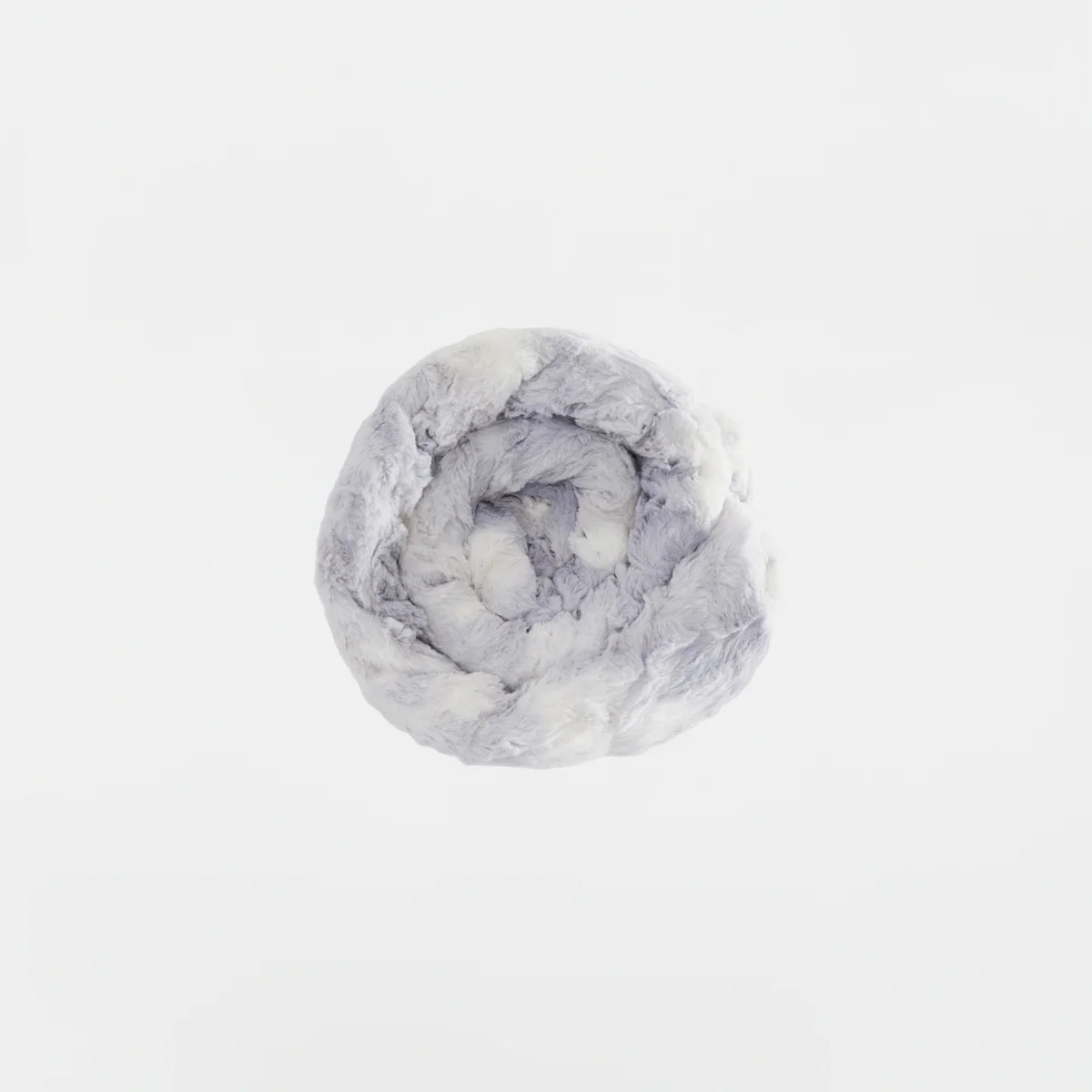 Faux Fur Light Gray Tie Dye Throw Blanket