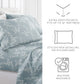Distressed Willow 4-Piece Patterned Sheet Set