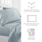 Dashed Lines 4-Piece Patterned Sheet Set
