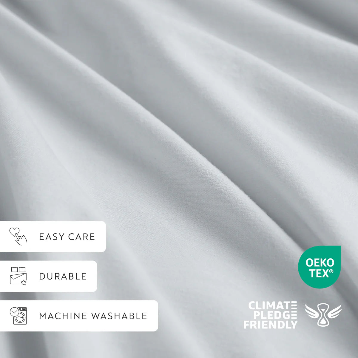 4-Piece 100% Cotton Percale Sheet Set