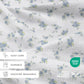 Rose Bunch 4-Piece 100% Cotton Flannel Sheet Set