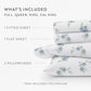 Rose Bunch 4-Piece 100% Cotton Flannel Sheet Set