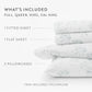 Flower Bunch 4-Piece 100% Cotton Flannel Sheet Set