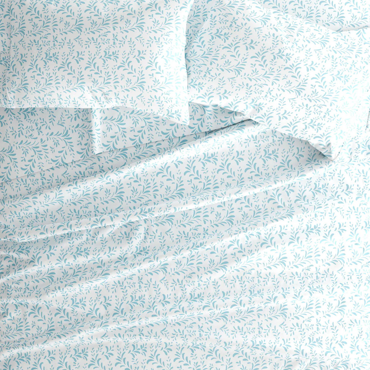 Burst of Vines 4-Piece Patterned Sheet Set