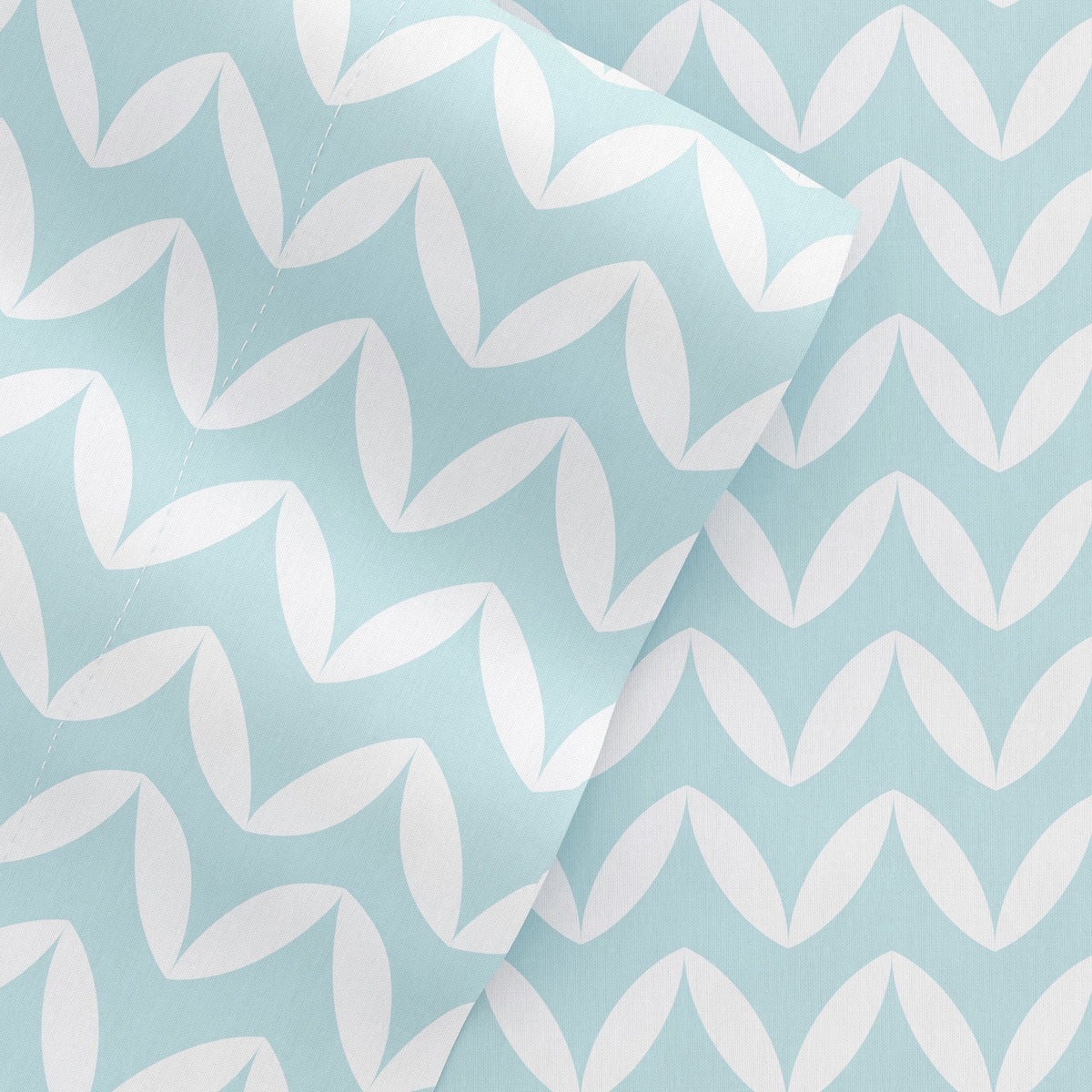 Puffed Chevron 4-Piece Patterned Sheet Set